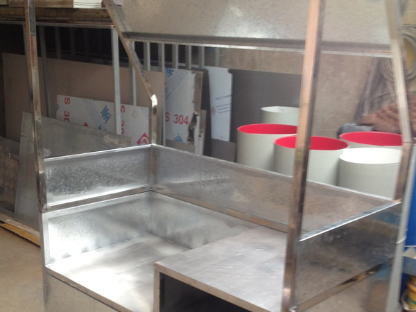 加工镀锌板早餐车